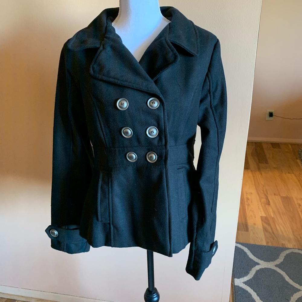 Double Breasted Pea Blazer